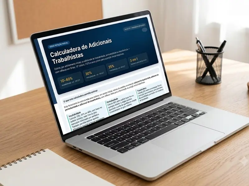Calculadora Adicionais Trabalhistas Caltrab